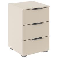 Nočný stolík ALABAMA SUPER - sivá/šampanská, Trend, kov/kompozitné drevo (40/61/42cm)