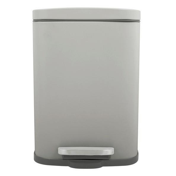 Treteimer Akira 5L Taupe Metall LBH: 21,4x17,6x30 cm