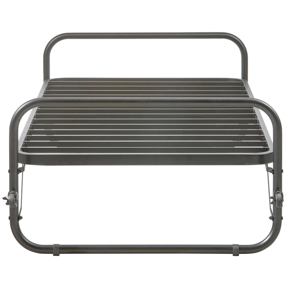 KLAPPBETT Lucy Schwarz 90x200cm - Schwarz, Basics, Metall (90/200cm) - MID.YOU