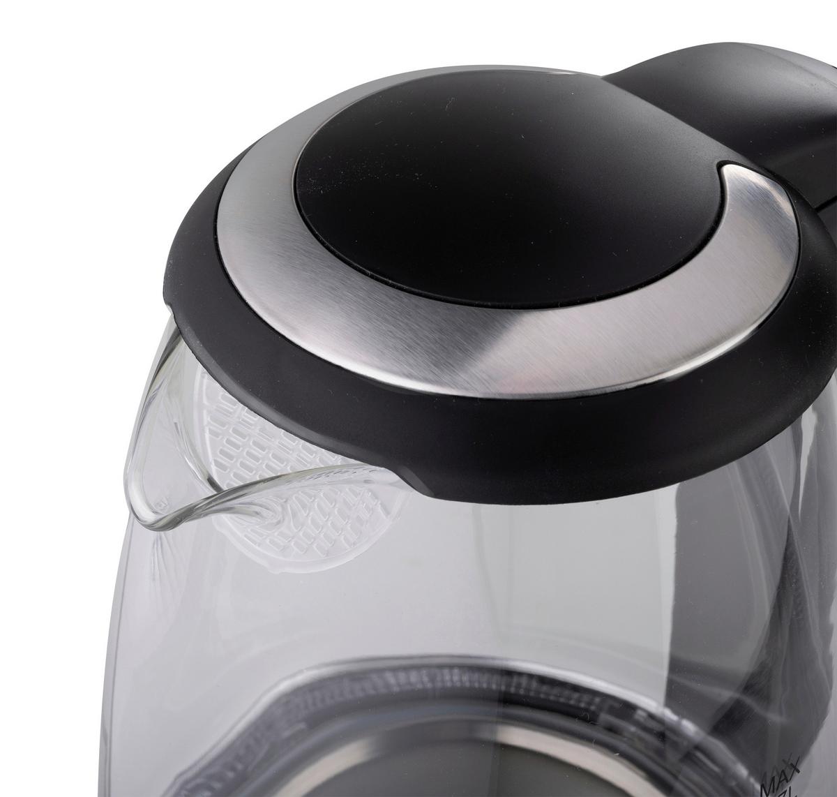 Wasserkocher 18554 Water Kettle - Schwarz, KONVENTIONELL, Glas/Kunststoff (22/15.8/24.7cm) - Alpina 6287