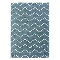 Teppich Läufer Blau Rio 80x250 cm - Blau, Basics, Textil (80/250cm)
