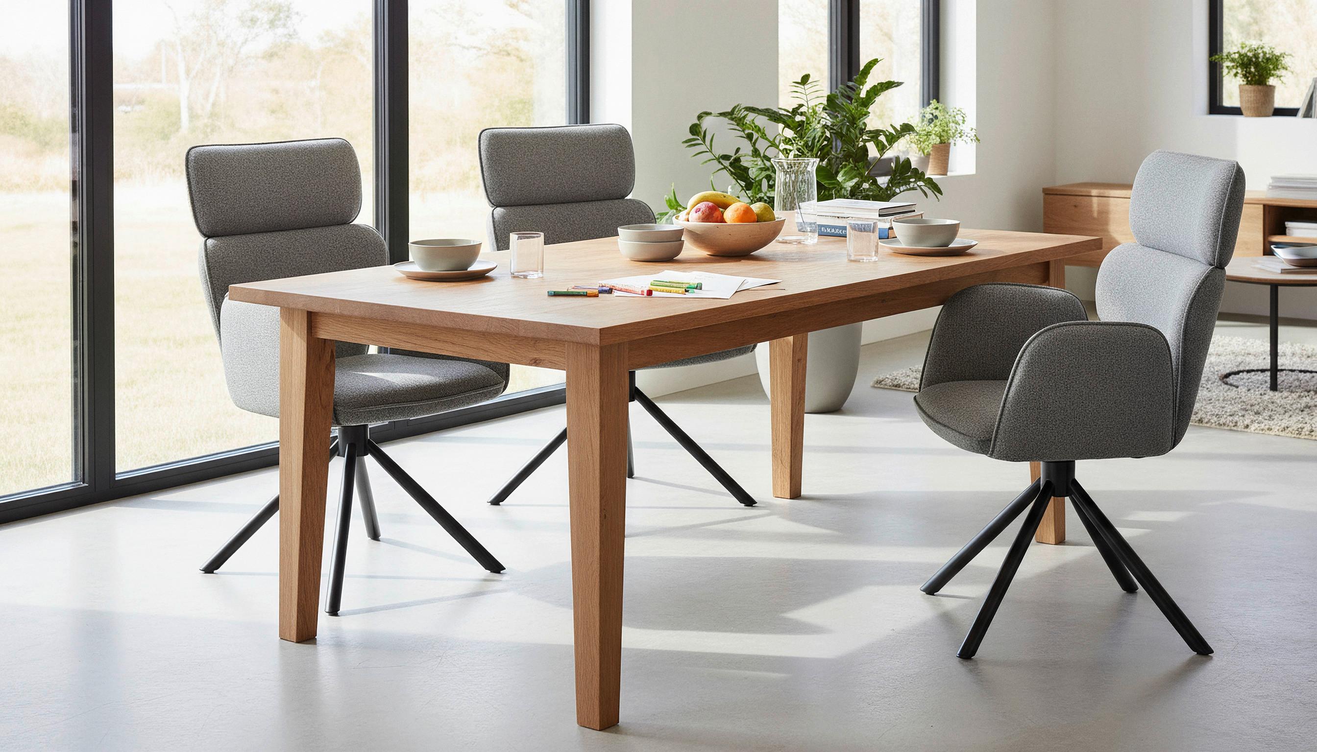 Armlehnstuhl Edda Leinenopitk Dunkelgrau B: 59cm - Dunkelgrau/Schwarz, KONVENTIONELL, Textil/Metall (59/93/61cm)