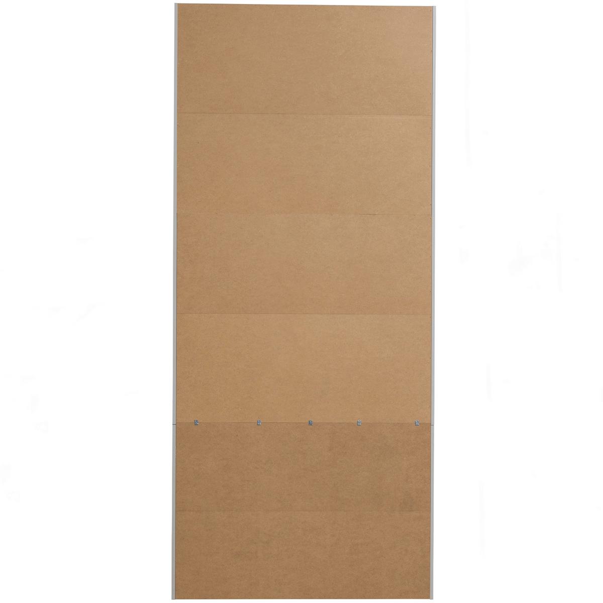 Vitrine Basic Grau B: 101 cm - Schwarz/Grau, Design, Glas/Holz (101/230/40cm) - Livetastic