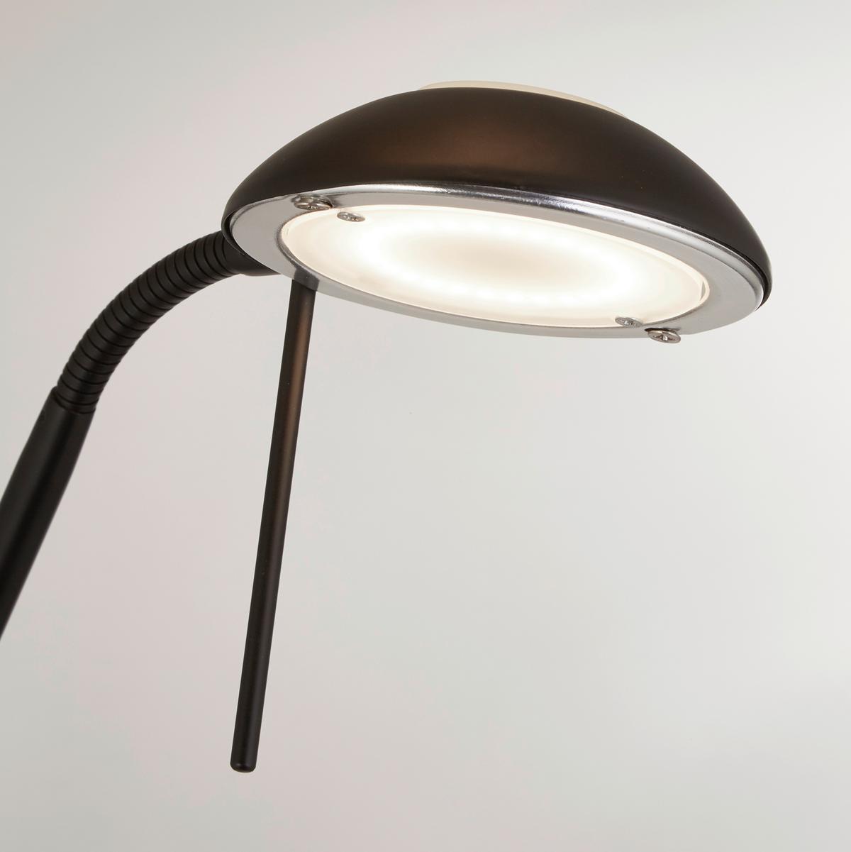 LED-Stehleuchte Eu32019bk - Schwarz, Basics, Glas/Metall (25.4/29/177cm)