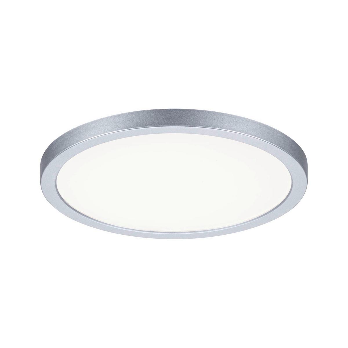 Led-paneel Ø 17,5 Cm Rund - Chromfarben, Design, Kunststoff (17,5/1,2cm) - Paulmann