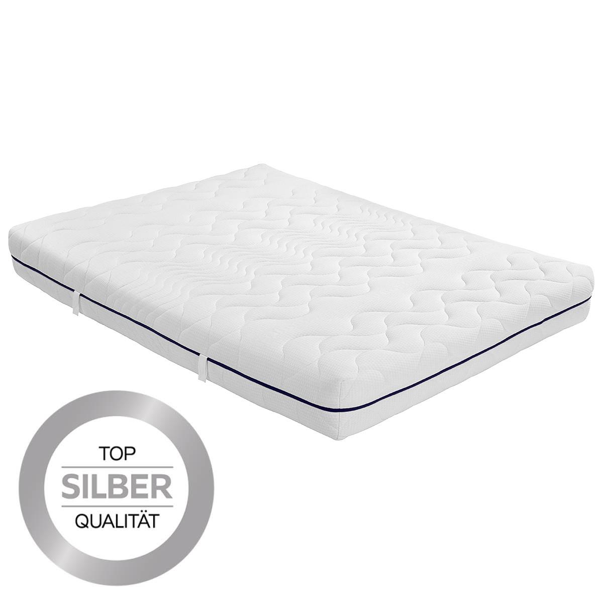 Komfortschaummatratze Ergo Duo 140x200cm fest - Weiß, Textil (140/200cm) - Primatex