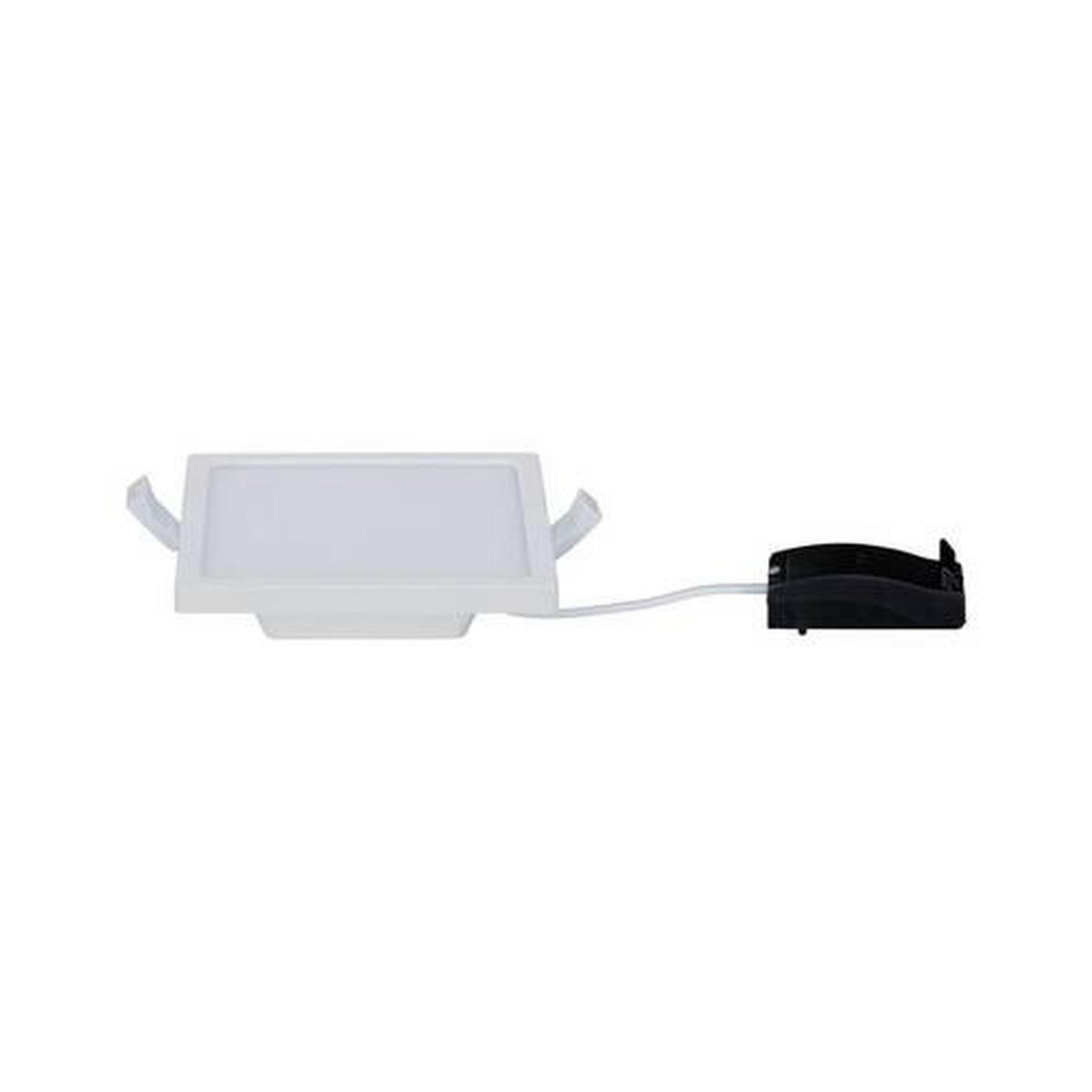 LED-Deckenleuchte L: 12 cm Weiß Matt Rechteckig - Weiß, Basics, Kunststoff (12/12cm) - Paulmann