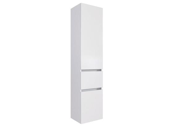 Hochschrank Pienza B: 40 cm Weiß - Silberfarben/Weiß, Basics, Holzwerkstoff (40/185/35cm) - MID.YOU Hochschrank Pienza B: 40 cm Weiß - Silberfarben/Weiß, Basics, Holzwerkstoff (40/185/35cm) - MID.YOU