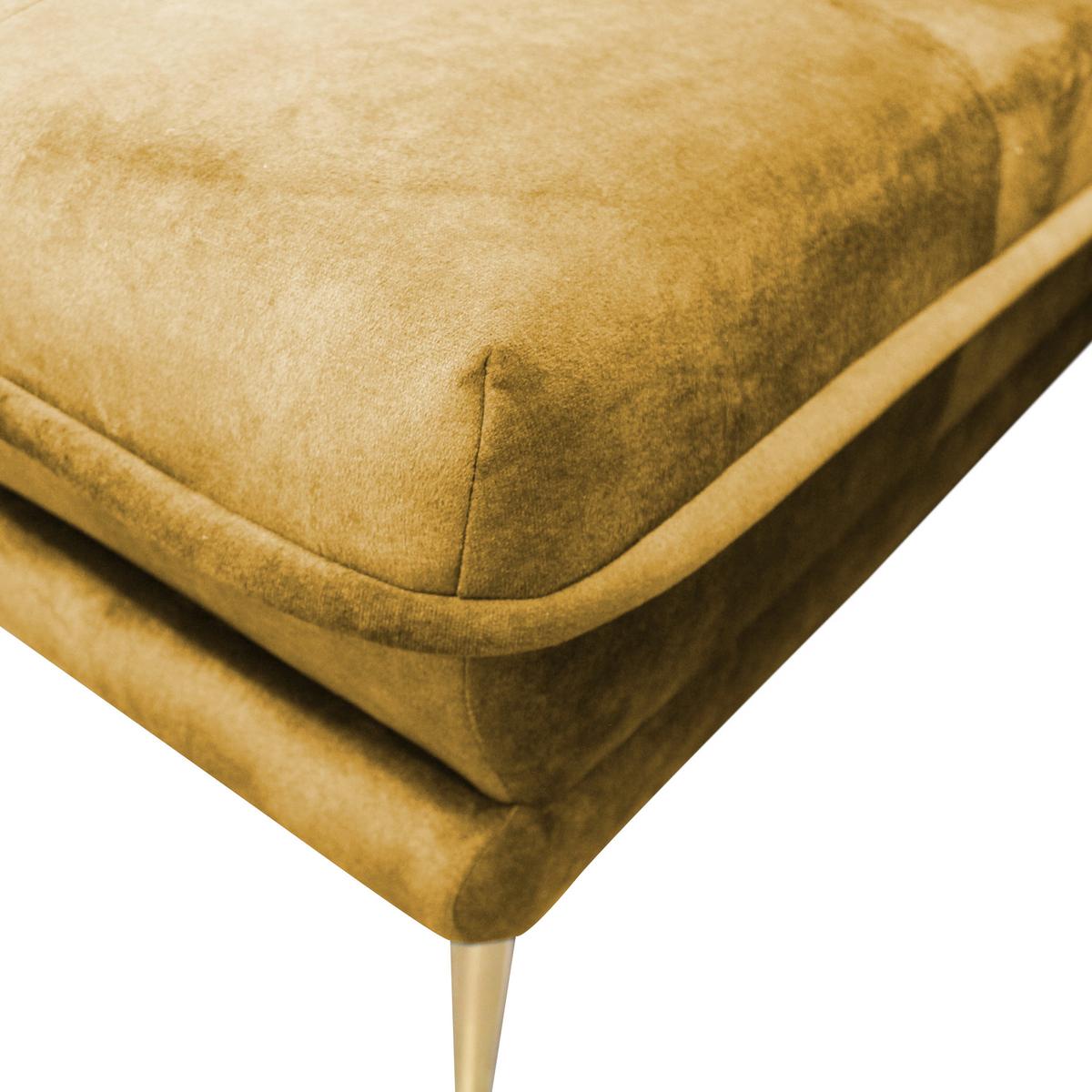 Ecksofa Whisper Senfgelb S: 196x264 cm - Goldfarben/Senfgelb, Design, Textil (196/264cm) - MID.YOU