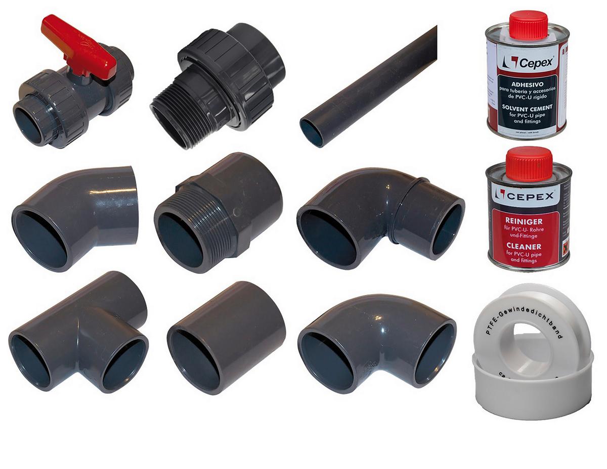 Schwimmbecken-Set Plus Gran Canaria mit Pumpe L: 700 cm - Blau, Basics (700/350/150cm)