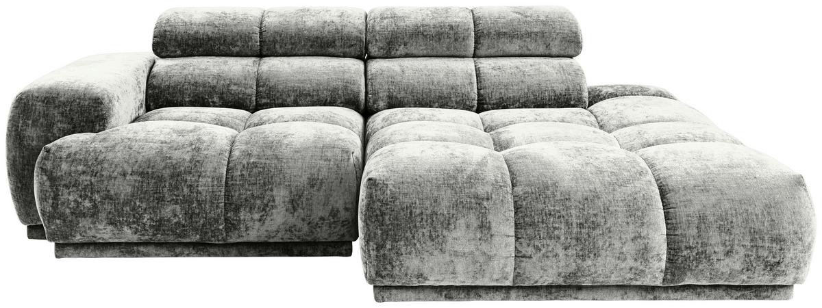 Ecksofa Chani Grau, Schenkel: 239x150 cm - Grau, MODERN, Textil (239/150cm) - MID.YOU