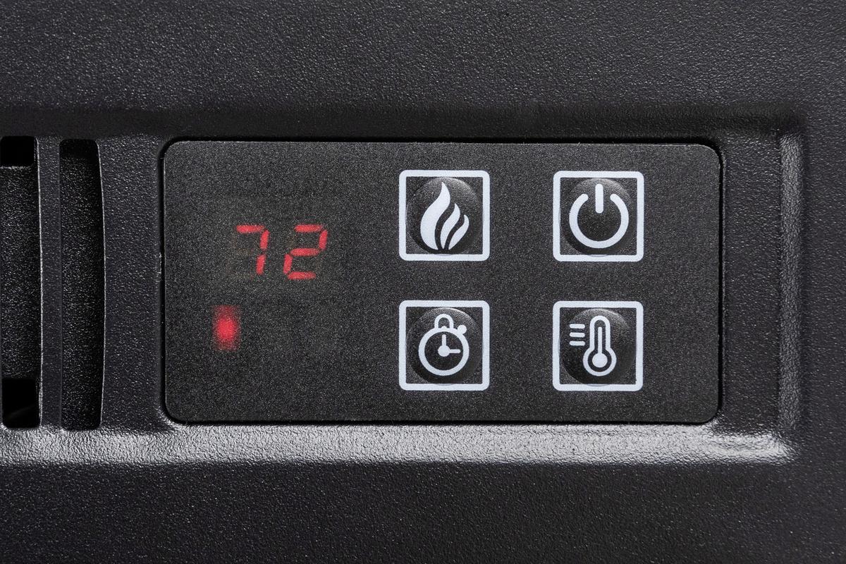 Elektrokamin Tempora 2000 W Weiß mit Fernbedienung - Weiß, Basics, Kunststoff/Metall (24/62,5/62,5cm)