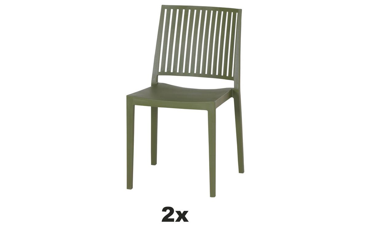 Stapelstuhl T20080 - Grün, Basics, Kunststoff (57/80/56cm) - Siena Garden