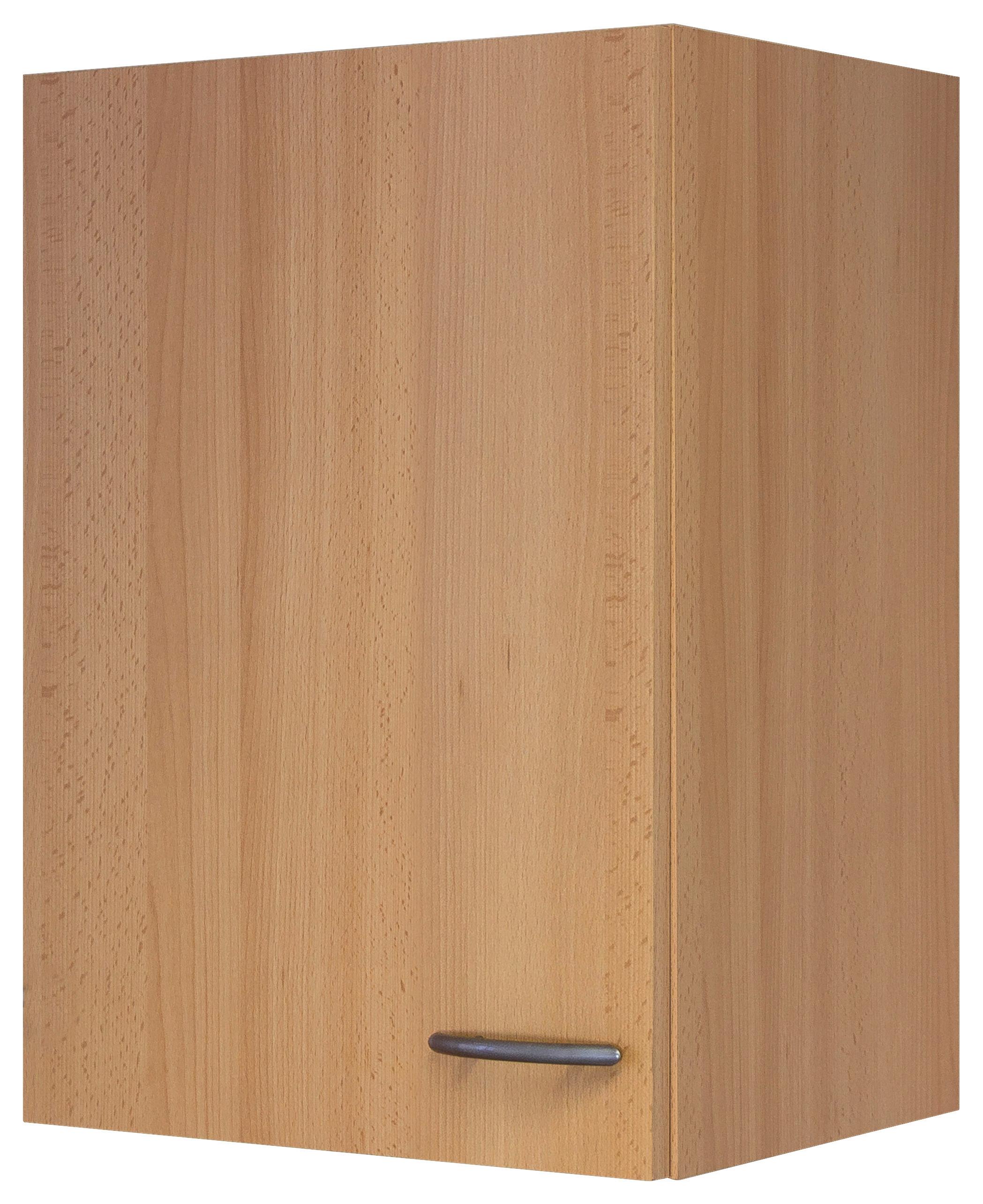 Horní kuchyňská skříňka NANO H40 - barvy buku/barvy nerez oceli, Moderní, kompozitní dřevo/plast (40/54/32cm)