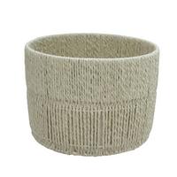 Koš CASEI ROUND -L- LAVEL ROUND - přírodní barvy, Konvenční, kov/papír (28/20cm) - Mömax