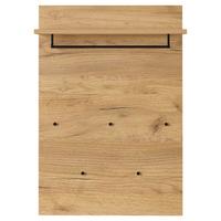 Garderobenpaneel GW-Fremont Eiche Dekor + Hutablage B 75cm - Eichefarben, KONVENTIONELL, Holzwerkstoff (75/110/30cm) - Germania