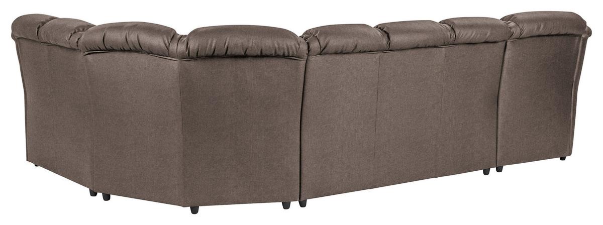 Wohnlandschaft Boston Taupe Chenille - Taupe/Schwarz, KONVENTIONELL, Textil (165/333/216cm) - Livetastic