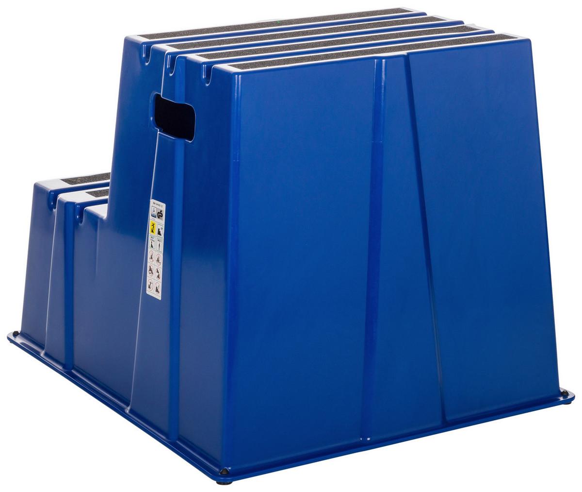 Tritthocker Tio-E2 - Blau, Basics, Kunststoff (57/51/65cm) - MID.YOU