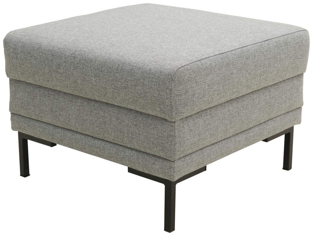 Hocker Looks Vii - Silberfarben/Schwarz, Design, Textil (55/45/55cm) - LOOKS by W.Joop