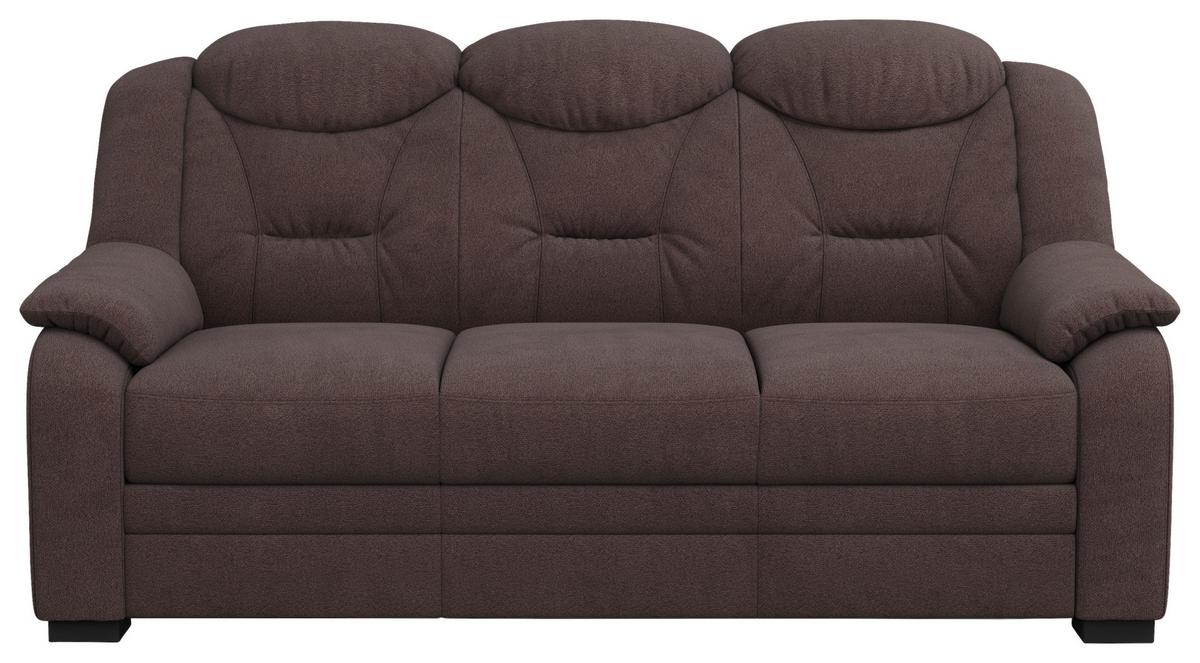 3-sitzer-sofa Marcus Braun B: 189 Cm - Schwarz/Braun, Basics, Textil (189/99/99cm) - MID.YOU