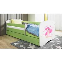Kinder-/Juniorbett Babydreams Inkl. Matratze 80x160 - Birkefarben/Weiß, MODERN, Holz/Holzwerkstoff (80/160cm) - MID.YOU