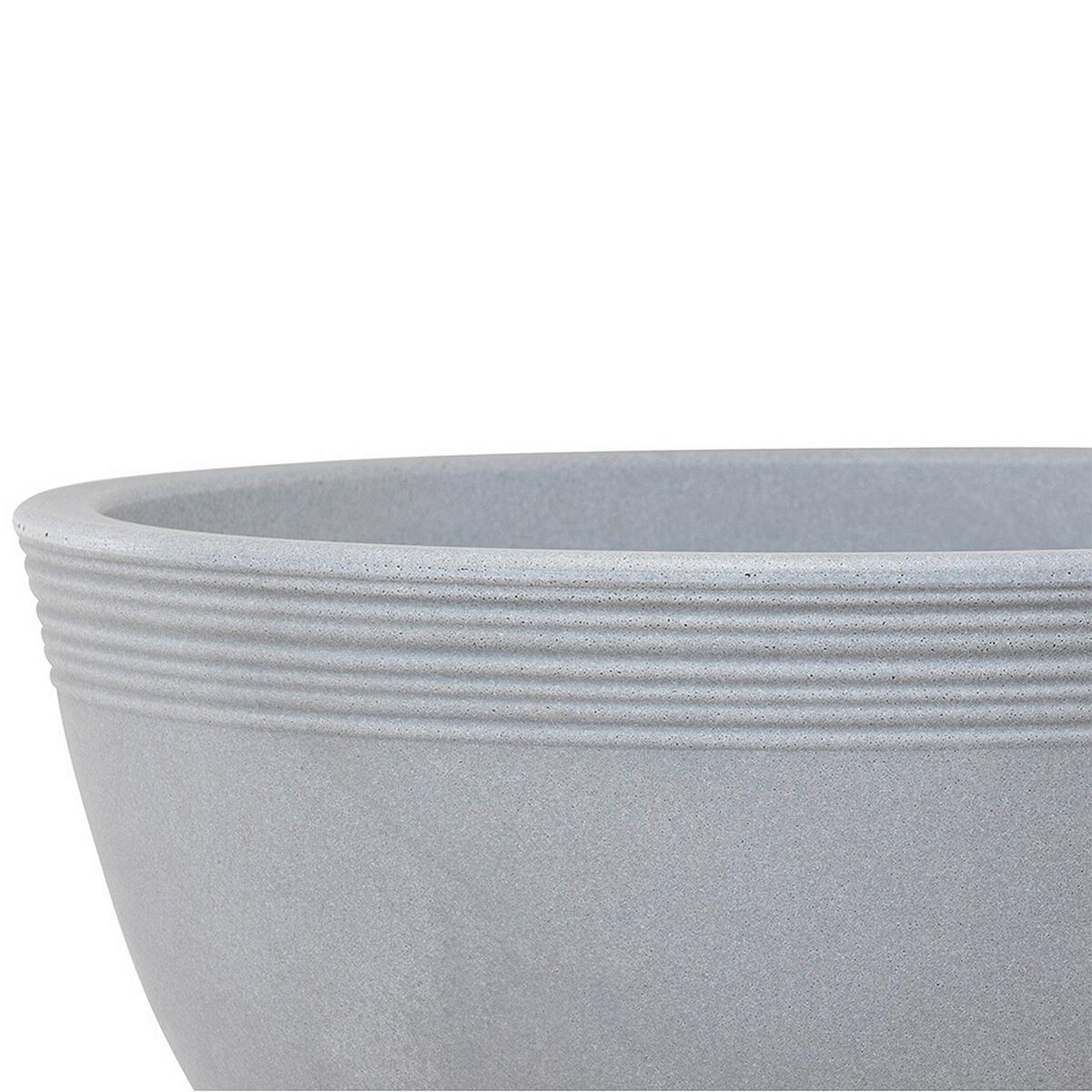 Pflanzentopf Grau D: 48 cm - Grau, Basics, Kunststoff (48/22cm) - Siena Garden
