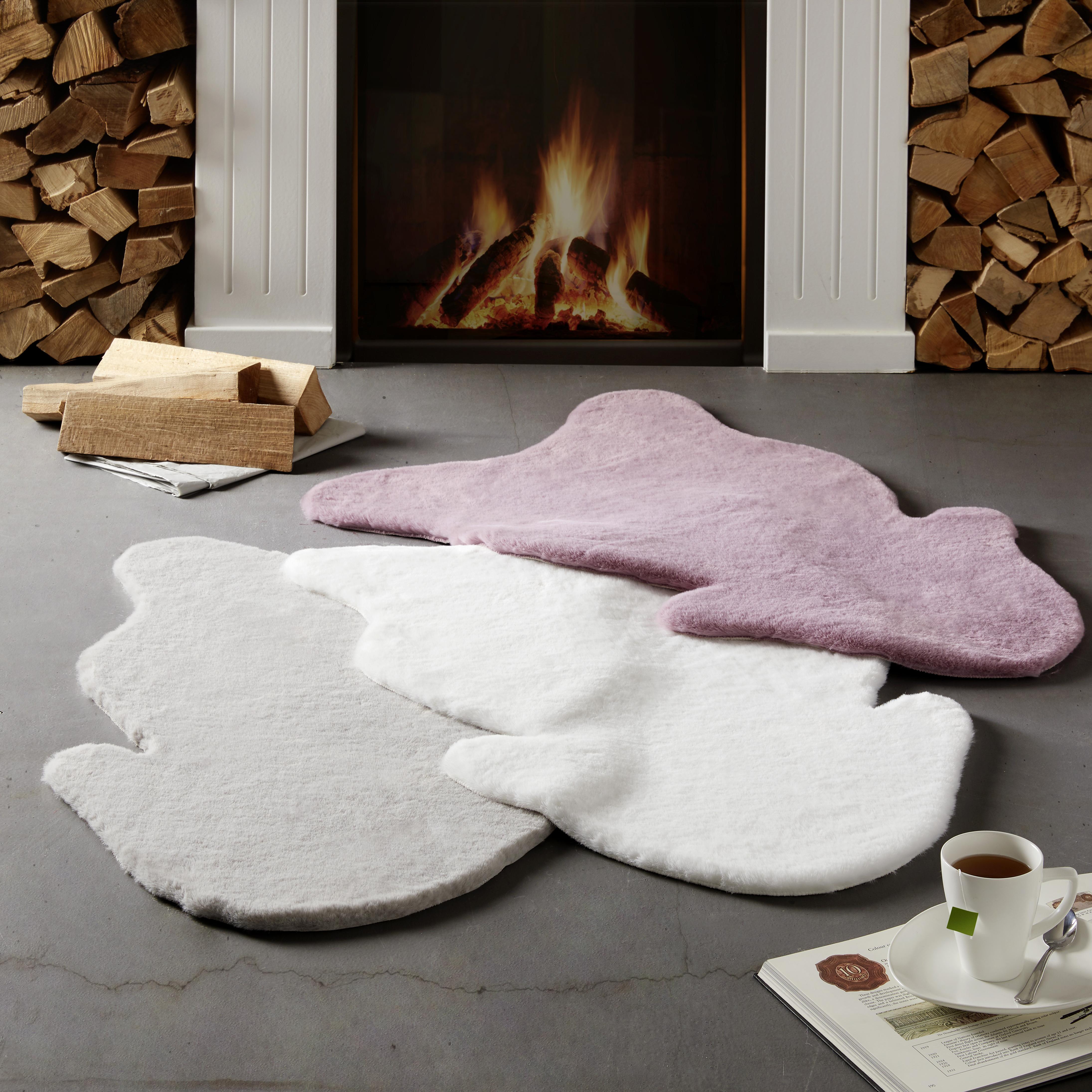 Umělá Kožešina Marlene, 90/60cm, Bílá - bílá, kožešina/textil (90/60cm) - Modern Living