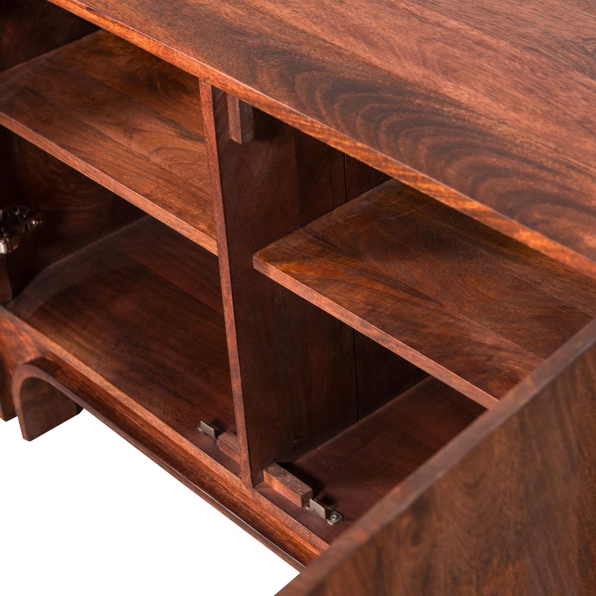 Sideboard Staes Walnussfarben B: 200 Cm - Walnussfarben, Design, Holz (200/70/45cm) - Livetastic
