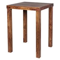 Bartisch Mumbai Lxbxh 80x80x110 Cm Sheesham Echtholz - Sheeshamfarben, MODERN, Holz (80/80/110cm) - MID.YOU