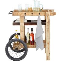 SERVÍROVACÍ VOZÍK URBAN II - černá/přírodní barvy, Lifestyle, kov/dřevo (88/85/56cm) - Premium Living