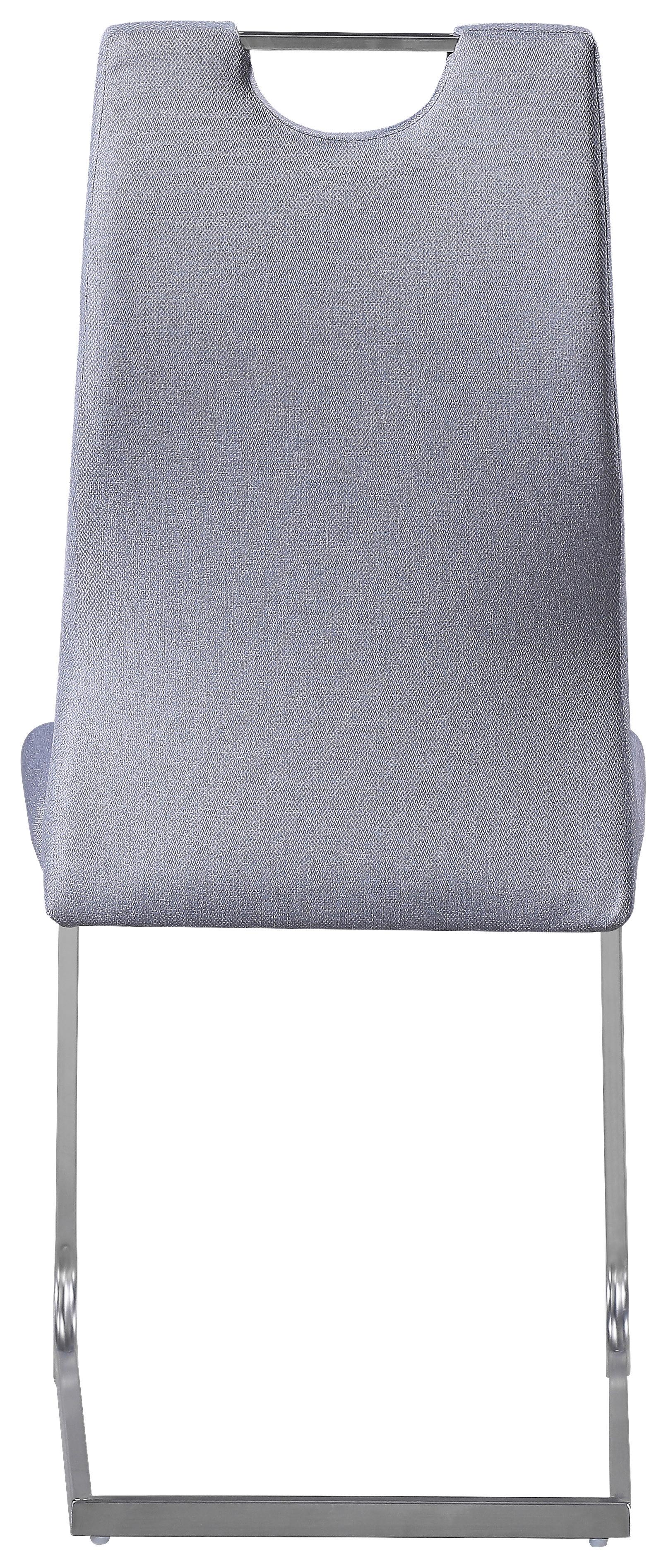 Szánkótalpas Szék New York S - nemesacélszínű/szürke, Konventionell, textil/fém (58/101/44cm) - Nedis SmartLife