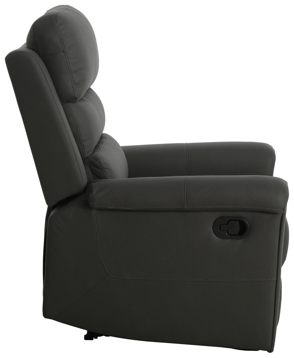 Fernsehsessel Trevo - Dunkelgrau, KONVENTIONELL, Holz/Textil (91/106/94cm) - P & B