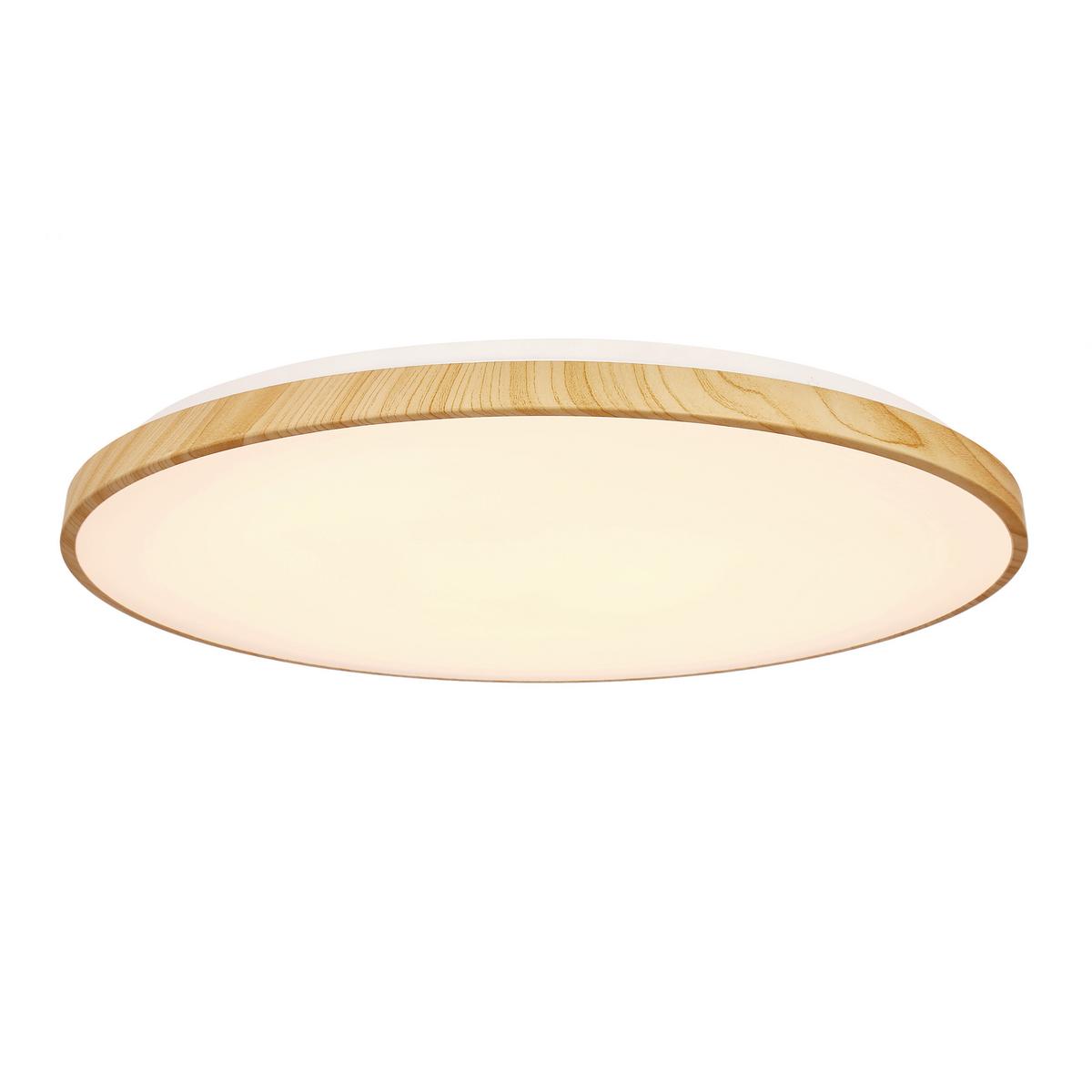 LED-Deckenleuchte 16-33949 Tens - Eichefarben, Natur, Kunststoff/Metall (59/59/7.5cm)