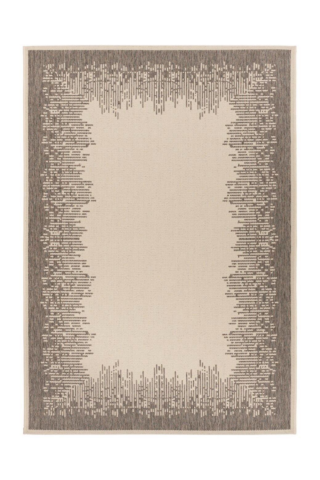 Flachwebteppich Splash 900 Braun/Creme, 120x170 cm - Creme/Braun, KONVENTIONELL, Textil (120/170cm) - Kayoom