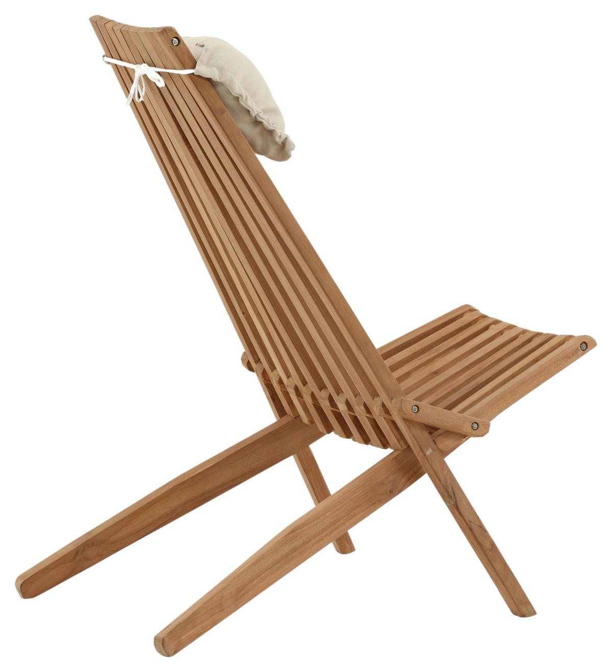 Loungesessel Kenya - Goldfarben, KONVENTIONELL, Holz (86/100/68cm) - Gardenson