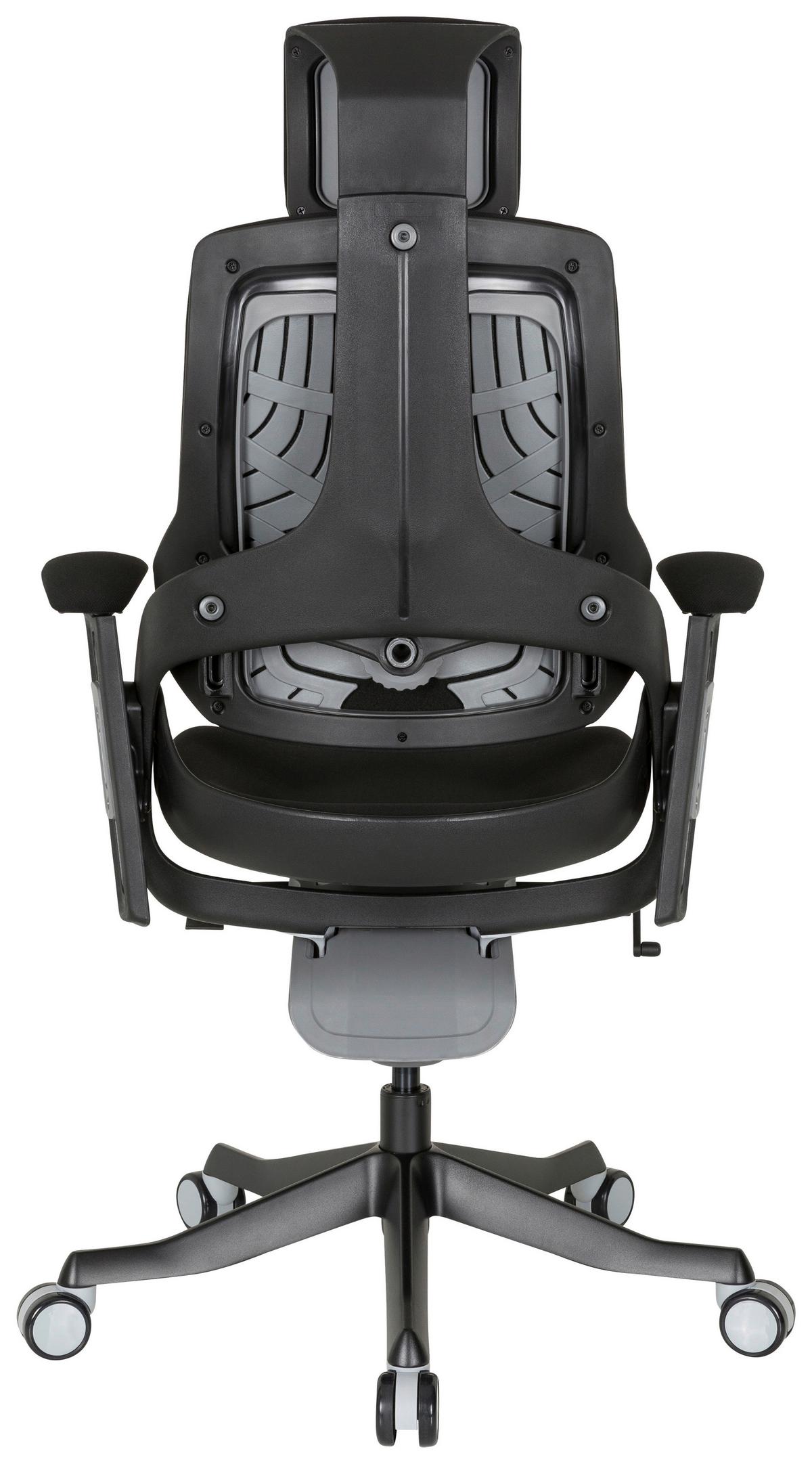 Drehstuhl Spektre Black Schwarz - Schwarz, MODERN, Kunststoff/Textil (67/116/54cm) - MID.YOU