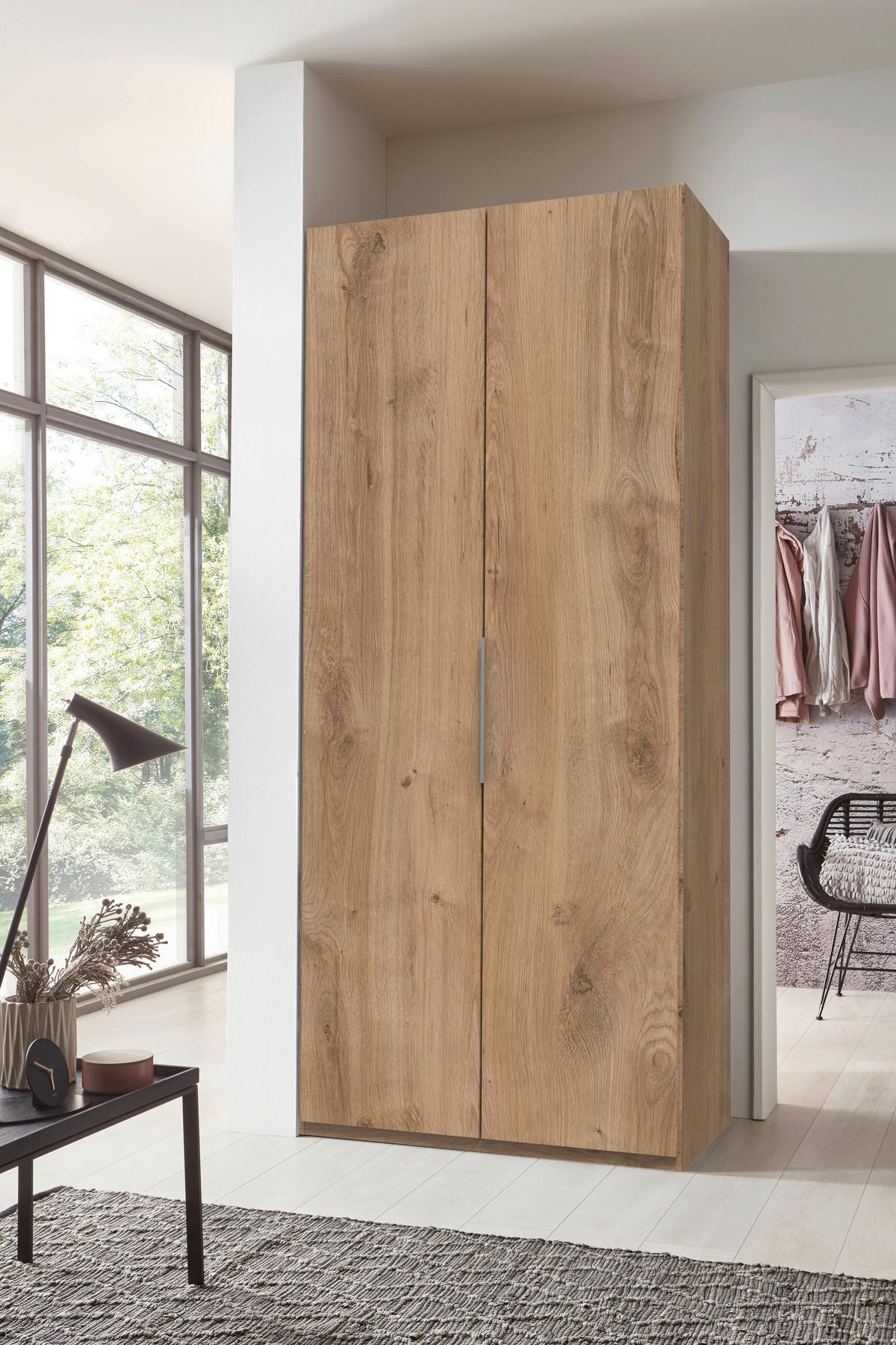 Drehtürenschrank 100 Cm Level, Eiche Dekor - Eichefarben, MODERN, Holzwerkstoff (100/236/58cm) - MID.YOU