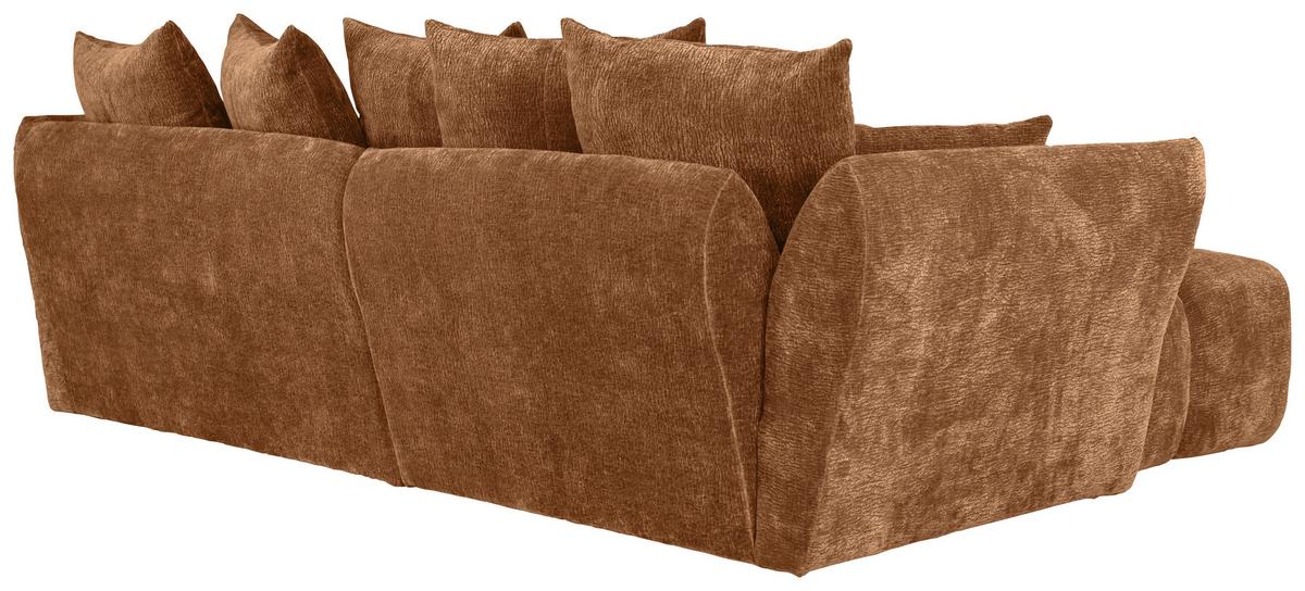 Univerzálna sedačka CAMMELLIO, oranžová ženilka, 7 vankúšov - oranžová/čierna, Modern, textil (296/75-95/189cm) - Mömax