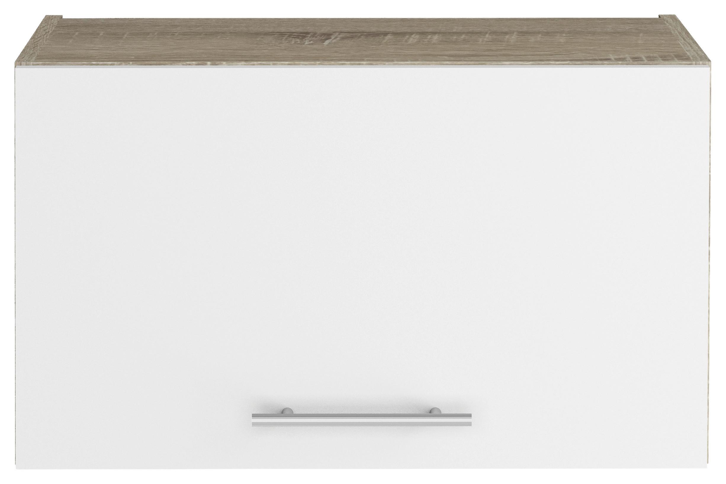 Felsőszekrény Corina - Sonoma tölgy/fehér, Modern, műanyag/fa (60/36,2/34,6cm)