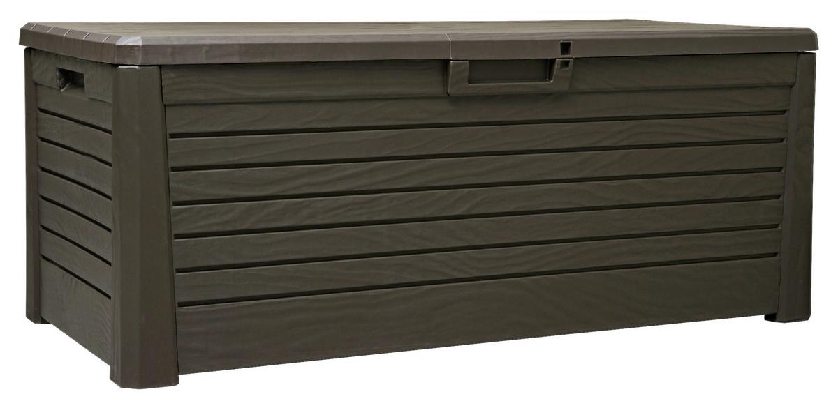 Kissenbox Wasserdicht Woody 148x60x72 cm, 550 L Braun - Braun, MODERN, Kunststoff (148/60/72cm)