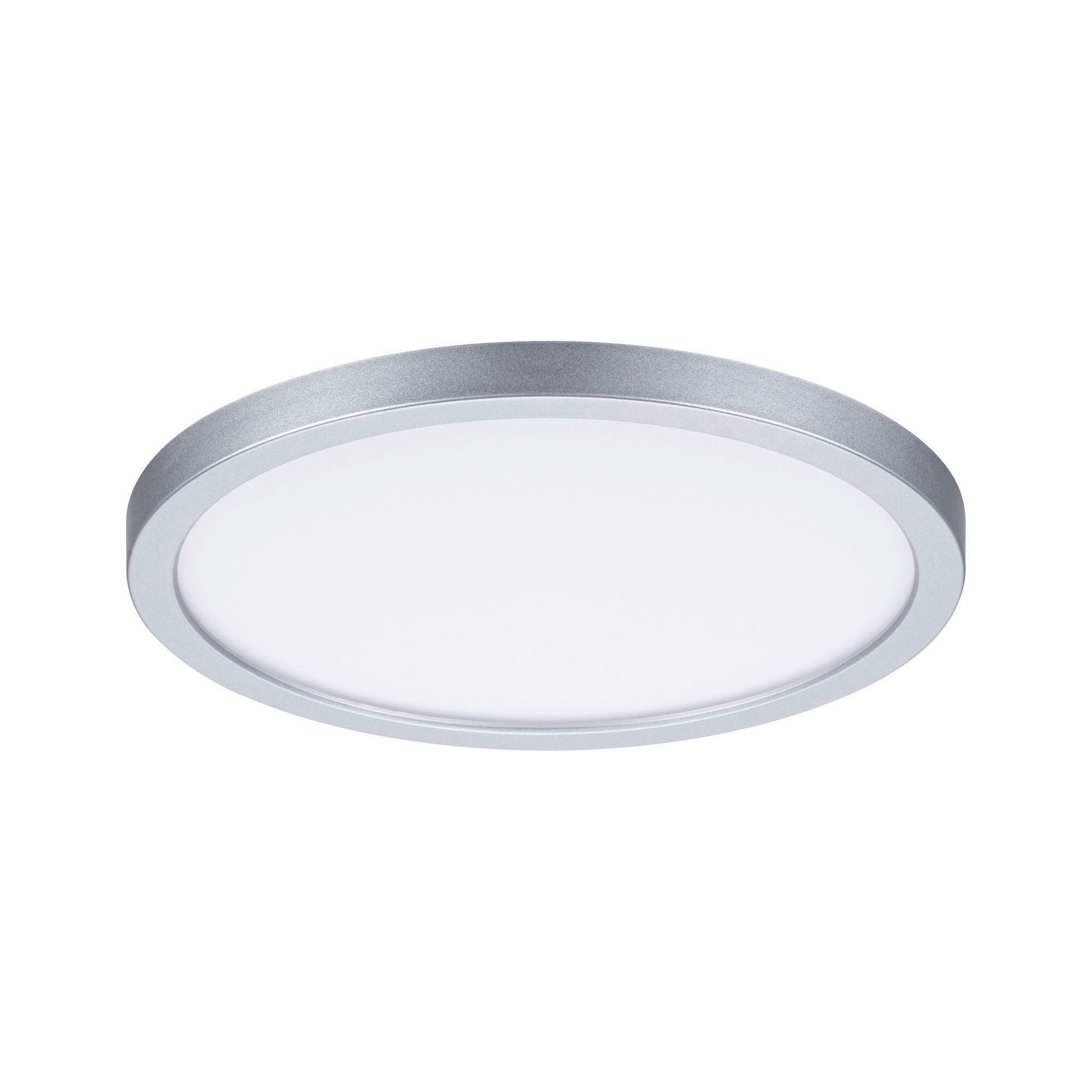 LED-Deckenleuchte Ø 17,5 cm dimmbar Rund - Chromfarben, Basics, Kunststoff (17,5/1cm) - Paulmann