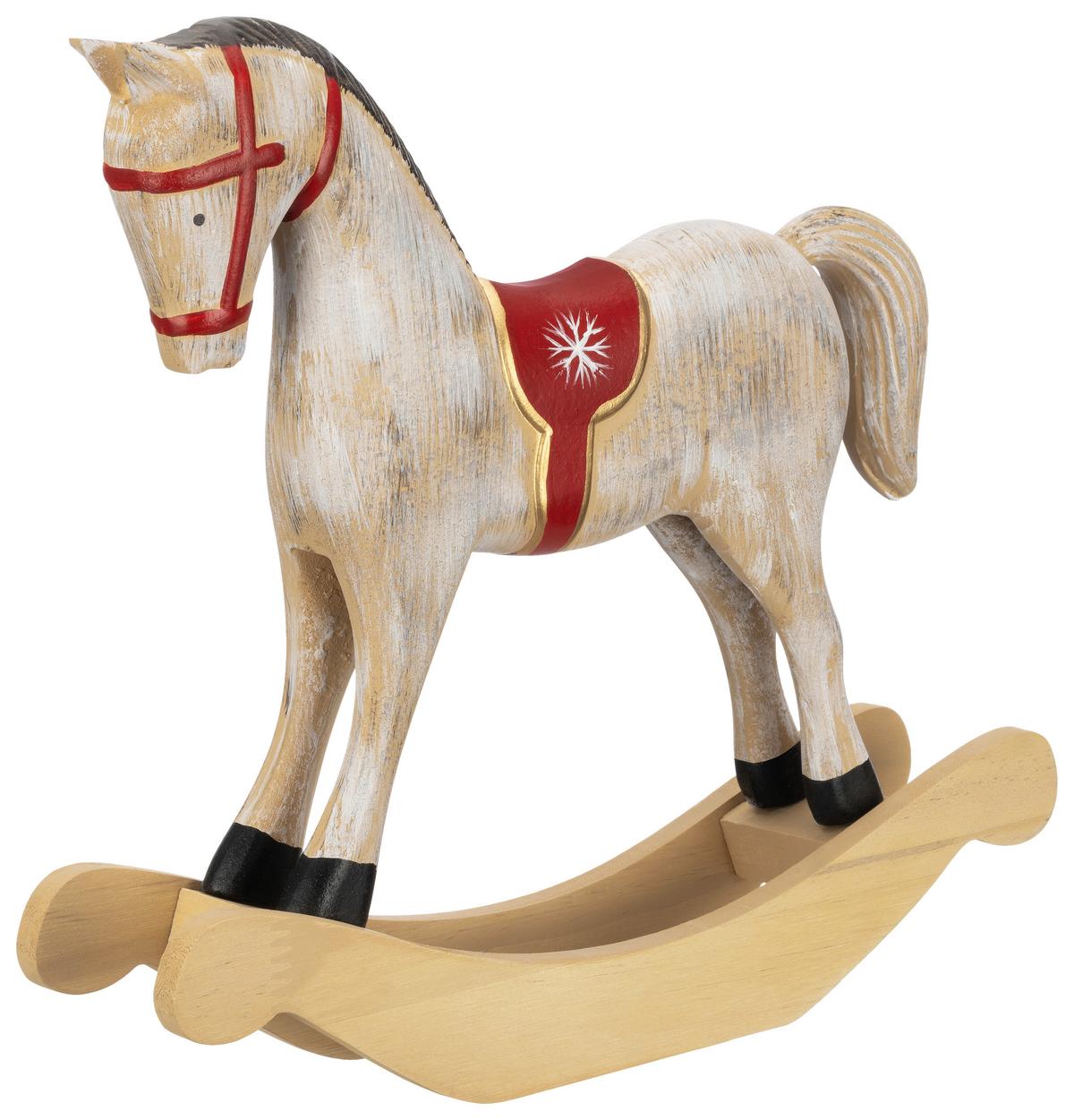 Dekopferd Lucky - Rot/Schwarz, KONVENTIONELL, Holz/Holzwerkstoff (26/5,7/23,5cm) - Luca Bessoni