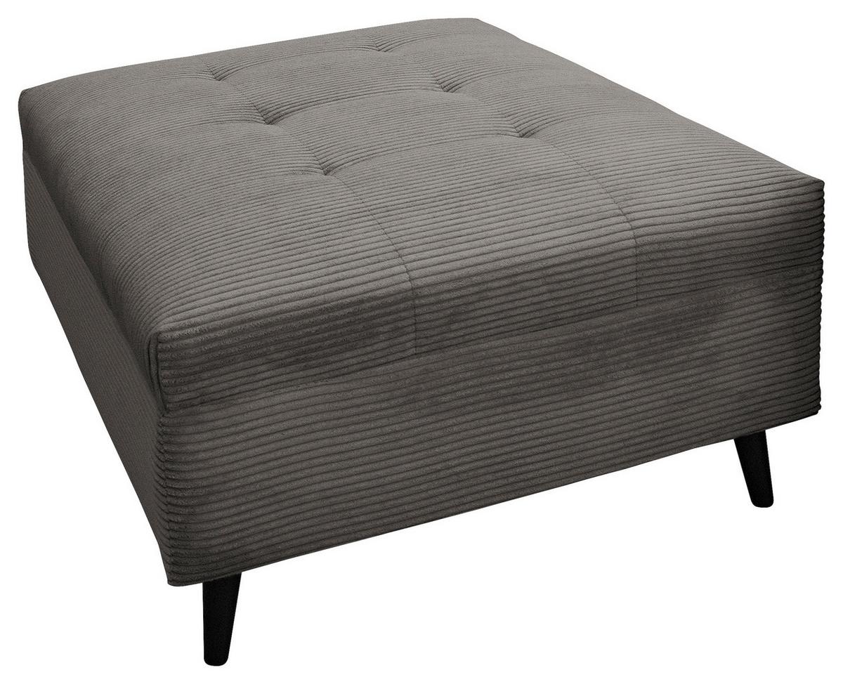 Ecksofa Pruno, Grau S: 247x174 Cm - Schwarz/Grau, Design, Textil (247/174cm) - MID.YOU