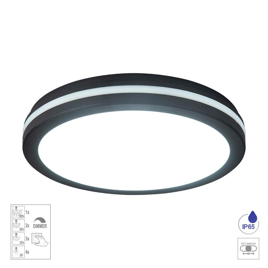 Kültéri Mennyezeti Lámpa Led Famo - fekete/fehér, Basics, műanyag (23/5.5cm)