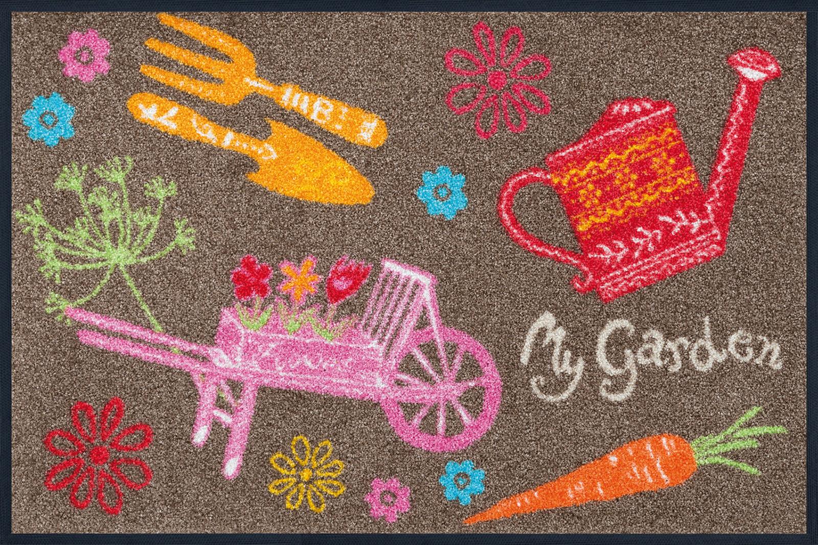 Fußmatte My Garden - Multicolor/Braun, KONVENTIONELL, Textil (50/75cm) - Esposa