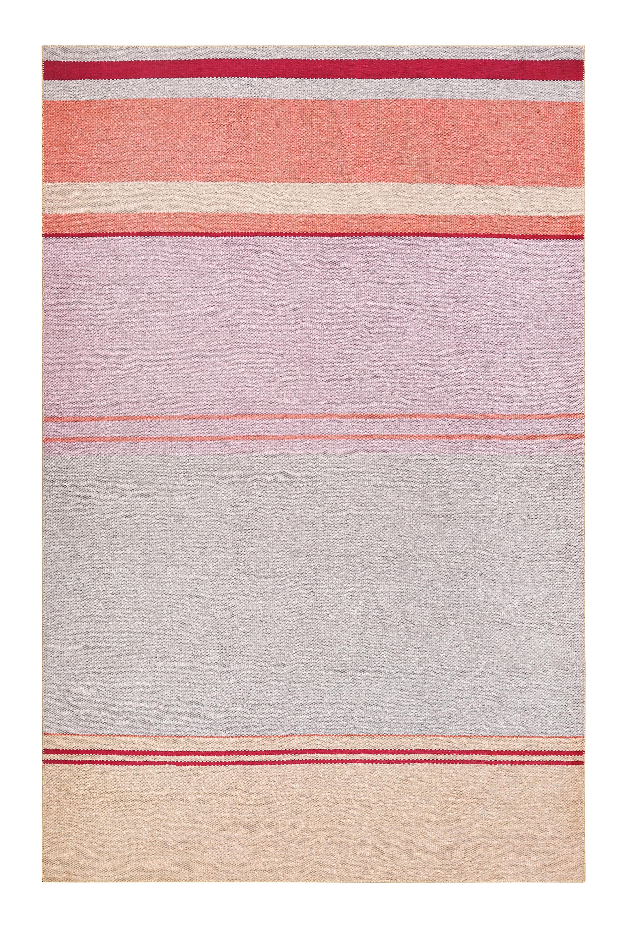 Webteppich Grau/Orange/Rosa Cleft 120x170 cm - Beige/Orange, KONVENTIONELL, Textil (120/170cm) - Esprit