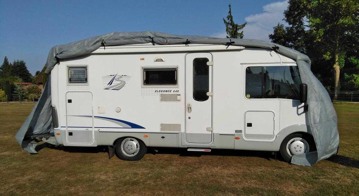 Schutzplane Abdeckplane für Wohnmobil Gr. S Grau - Grau, Basics, Kunststoff (235/275/610cm)
