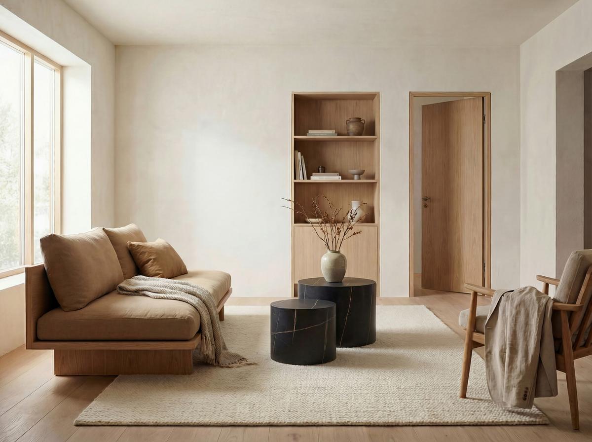 Beistelltischset Kairo Schwarz 2-teilig - Schwarz, Trend, Holzwerkstoff (48/38/38/32/40/30cm)