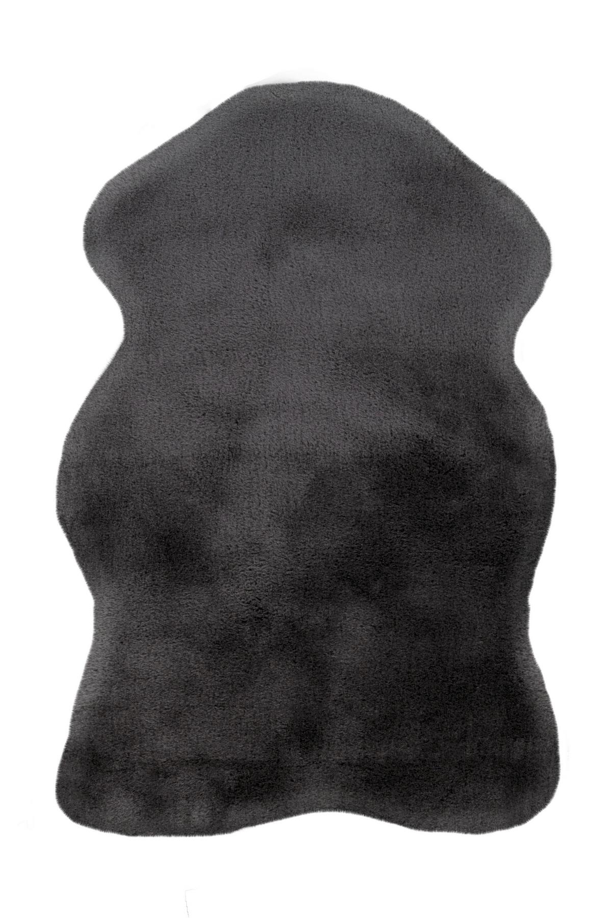 Kunstfell Rabbit Anthrazit 60x90 Cm Textil - Anthrazit, Trend, Textil (60/90cm) - Kayoom