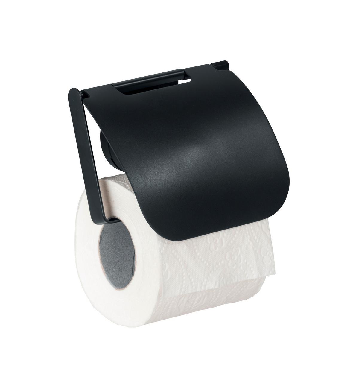 Wc-papír Tartó Static Loc Pavia 24900100 - fekete, Modern, fém (13/12/3cm) - Wenko